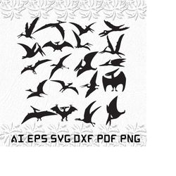 Pteranodon svg, Pteranodons svg, dinosaur svg, dinosaurs, dino, SVG, ai, pdf, eps, svg, dxf, png