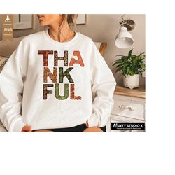 Thanksgiving sublimation file, Fall Thankful PNG file, Fall Designs, Leopard thankful, Thankful Png, Thanksgiving Png, I