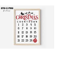 Christmas Countdown svg, Christmas Countdown png, Christmas Advent Calendar svg