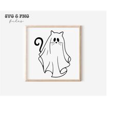 Ghost Cat SVG, ute ghost cat svg, Halloween ghost cat svg