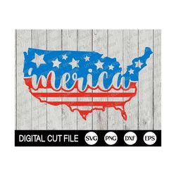 4th of July Svg, 'Merica Svg, American Flag Svg, Independence day, Memorial Day, Patriotic Shirt, American Map, Svg File