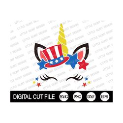 4th of July Unicorn Svg, Independence day, Memorial day, Patriotic Svg, American Boy Shirt, American Flag, Dxf, Png, Svg