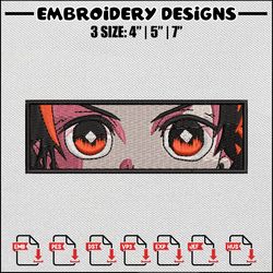 Tanjiro eyes embroidery design, Tanjiro embroidery, Anime design, Embroidery shirt, Embroidery file, Digital download
