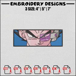 Vegeta sensor embroidery design,Dragonball embroidery, Embroidery shirt, Embroidery file, Anime design, Digital download