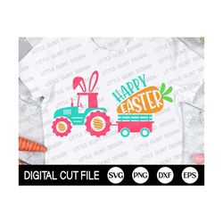 Easter's Day Svg, Easter Tractor Carrot Svg, Easter Svg,  Svg Easter Egg, Tractor Svg, Boys Gift Shirt, Svg Files For Cr