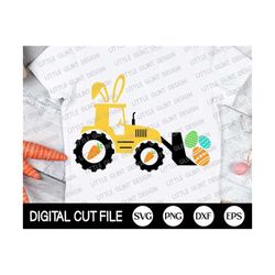 Easter's Day Svg, Easter Tractor Carrot Svg, Happy Easter, Svg Easter Egg, Tractor Svg, Boys Gift Shirt, Svg Files For C