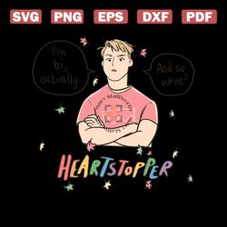 Im Bi Actually Heartstopper Nick Nelson Bisexual Pride SVG
