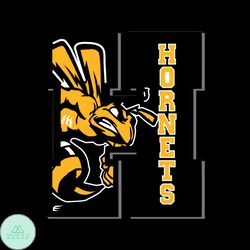 Vintage Hornet Football Logo Team SVG Cutting Digital File