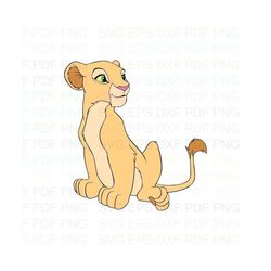 Nala_The_Lion_King_4 Svg Dxf Eps Pdf Png, Cricut, Cutting file, Vector, Clipart - Instant Download