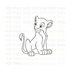 Nala_The_Lion_King_1 Outline Svg Dxf Eps Pdf Png, Cricut, Cutting file, Vector, Clipart - Instant Download