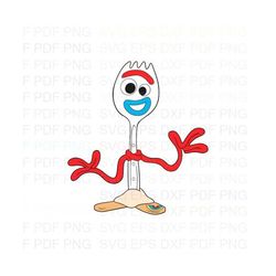 Forky_very_happy_Toy_Story Svg Dxf Eps Pdf Png, Cricut, Cutting file, Vector, Clipart - Instant Download