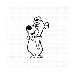 Boo_Boo_4_Yogi_Bear Outline Svg Dxf Eps Pdf Png, Cricut, Cutting file, Vector, Clipart - Instant Download
