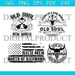 Vintage Living In A New World With An Old Soul SVG Bundle