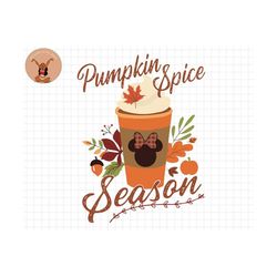 Fall Pumpkin Spice Season Latte Pumpkin Svg, Autumn Coffee, Fall Vibes Svg, Autumn Leaves Pumpkin Svg, Happy Fall Svg, S