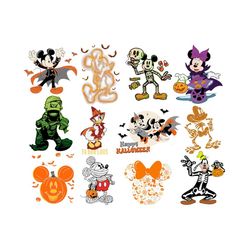 Bundle Halloween Masquerade, Mouse And Friends SVG, Halloween Svg, Happy Fall Svg, Autumn Leaf Svg, Pumpkin Season Svg,