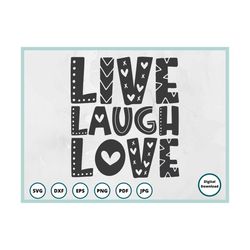 live laugh love SVG | motivational svg | live laugh love dxf | popular svg | trendy svg | family sign svg | positive svg