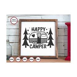 Camping SVG | Camper SVG | Happy Camper SVG | camping png | travel svg | trailer svg | camper life svg | rv svg | summer