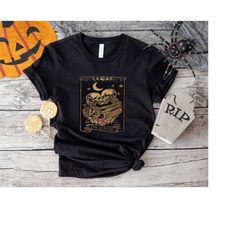 The Lovers Tarot Card Shirt,Skeleton Lovers Shirt,Gothic Valentine Shirt,Skeleton Couple Halloween Tee,Spooky Season T-s