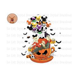 Witch Sisters Svg, Halloween Sisters Svg, Halloween Pumpkin Coffee Cup Svg, Halloween Masquerade, Trick Or Treat Svg, Sp