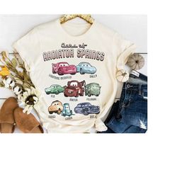 Disney Pixar Cars Cast Of Radiator Springs T-Shirt, McQueen Mater,Disneyland Trip Tee, Disney Family Matching Shirt, Dis