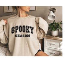 Spooky Season Sweatshirt,Fall Sweatshirt,Halloween Sweatshirt,Womens Halloween Sweatshirt,Halloween Gift Hoodie,Autumn S