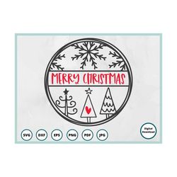 Christmas Tree SVG | Merry Christmas SVG | Christmas Sign SVG | Christmas tree png | round sign svg | Christmas Trees sv