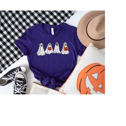 Halloween Ghost Dogs Shirt,Halloween Gift Shirt,Dog Lover Gift,Retro Spooky Season Shirt,Trick or Treat Shirt,Pumpkin Sh