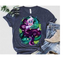 Disney The Little Mermaid Ursula Sea Witch Painting Shirt, Disney Family Matching Shirt, Disneyland Trip Outfits