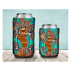 horseshoe can cooler png sublimation design,western can holder, 12 oz. can cooler template, can cooler png downloads, 15