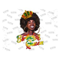 Birthday Queen PNG, Black History Month Png, Black Women PNG, Pretty Afro Woman, Black beautiful Woman, African American