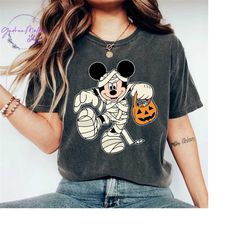 Disney Mickey Mouse Mummy Shirt, Mickey Halloween Shirt, Vintage Disneyland Halloween, Birthday Halloween Tee, Comfort C