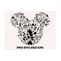 mickey mouse class,Svg Mickey Mouse silhouette Png, Cartoon character Cut file Dxf, Cricut,mickey teacher,mickey class