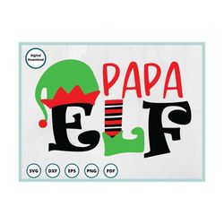 Papa Elf SVG | Papa SVG | Elf PNG | Papa Claus svg | elf shirt svg | Christmas family svg | elf squad svg | ugly sweater