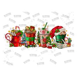 Christmas Coffee Cups Sublimation Designs,Christmas Png,Coffee Sublimation Png,Gnome Png,Christmas Drink Design,Coffees