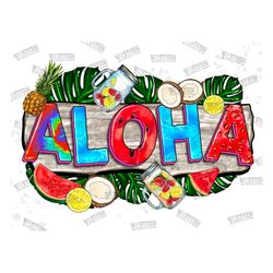 Aloha png sublimation design download, hello summer png, summer vibes png, summer time png,  love summer png, sublimate