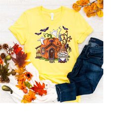 Halloween Shirt Cute T Shirt for Halloween Fall T-Shirt Teacher Tee Cute Fall Top Pumpkin Shirt Gift Spooky Graphic Shir