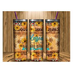 Blessed Mama And Stars Tumbler Png Sublimation Design, 20oz Skinny Tumbler Png, Mama Tumbler Png, Cowhide Sunflower Tumb
