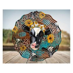 Western Holstein Wind Spinner Png, Wind Spinner Png, Cow WindSpinner,Cow Holstein,Animal WindSpinner,Sublimation Design,