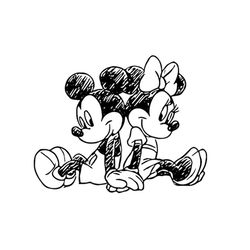 Mickey and Minnie Kissing, Valentine's Day, Love, Hearts and Mickey Gloves, SVG and PNG Cricut Cut Files-Digital File