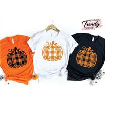 Halloween Gifts Shirt, Buffalo Plaid Pumpkin Shirt, Pumpkin Shirt, Pumpkin Patch Shirt, Buffalo Check Pumpkin,Pumpkin Sh