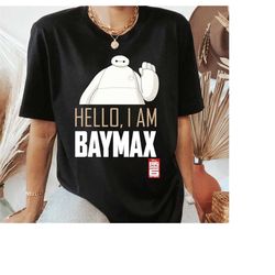Disney Big Hero 6 TV Series Baymax Hello Graphic T-Shirt, Disney Family Matching Shirt, Walt Disney World, Disneyland Tr