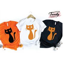 Black Cat Halloween Shirt, Halloween Gift Shirt, Halloween Funny Horror Friends Shirt, Halloween Tee, Happy Halloween, H