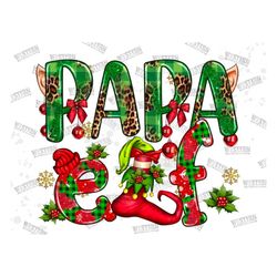 Papa Elf Png Sublimation Design,Western Png,Merry Christmas Png,Happy Christmas ,Glitter Christmas Png, Christmas Elf Pn