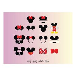 Mickeyy Mouse Svg, Mickeyy Mouse head Svg, castle clipart, magic kingdom svg, cut files for cricut silhouette