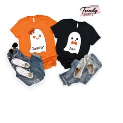 Ghost Shirts Kids, Custom Halloween Shirt For Toddler, Halloween Gifts For Kids, Personalized Halloween Shirt,kids Hallo