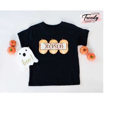 Custom Toddler Halloween Costume, Pumpkin Shirt Kids, Halloween Gifts For Kids, Personalized Halloween Gift Shirt Baby,