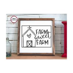 farm sweet farm svg | farm svg | barn svg | most popular svg | home sweet home svg | kitchen svg | wood sign svg | rusti