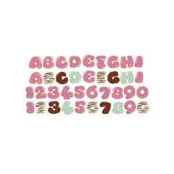DONUT ALPHABET SVG Files, Donut Alphabet Clipart, Donut Font Svg, Donut Letters and Numbers for Cricut