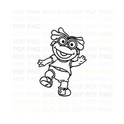 Skeeter_Muppet_Babies Outline Svg Dxf Eps Pdf Png, Cricut, Cutting file, Vector, Clipart - Instant Download