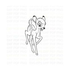 Bambi_Deer_3 Outline Svg Dxf Eps Pdf Png, Cricut, Cutting file, Vector, Clipart - Instant Download